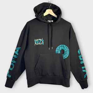 PUMA JAWS Basketball Hoodie Mens MEDIUM CDMX Mexico City Tag Black SAMPLE 2023